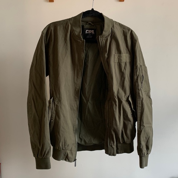 Olive bomber jacket - Picture 1 of 3